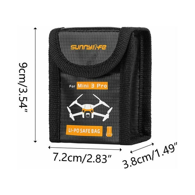 Sunnylife Mini 3 Pro Battery Bag Explosion Proof Battery Bag Fireproof Battery Safe Bag Battery Protection Bag Battery Storage Case