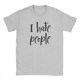 thumbnail image 1 of Camiseta "Odio a la gente", informal, para hombre, de algodón, única, de manga corta, divertida, para regalo de cumpleaños, de talla grande, 1 of 7