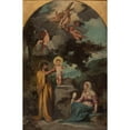 thumbnail image 2 of Eugène Romain Thirion 17x24 Gold Ornate Framed and Double Matted Museum Art Print Titled - The Holy Family (1870), 2 of 4