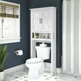 thumbnail image 2 of Bush Furniture Key West Over The Toilet Storage Cabinet in White Ash, 2 of 7
