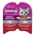 thumbnail image 1 of Whiskas Perfect Portions Chicken & Beef Entrée Cuts in Gravy Wet Cat Food, 1 of 9