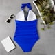 thumbnail image 2 of Bikini Mujer Traje de Baño Traje de Baño de Cuello En V Para Mujer, Traje de Baño Fruncido, Trajes de Baño Para Mujer, Trajes de Baño Cómodos, 2 of 7