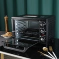 thumbnail image 2 of Simple Deluxe Toaster Oven with 20Litres Capacity,Compact Size Countertop Toaster, Easy to Control with Timer-Bake-Broil-Toast Setting, 1200W, Stainless Steel,16x11in,Black,Extra Large, 2 of 10