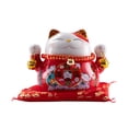 thumbnail image 2 of GUOOL Cute Cat Money Bank Animal Statue Sculpture Money Box Ceramic Ornament for A, 2 of 9