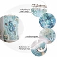 thumbnail image 3 of Ocean Sea Shower Curtain, 36" x 72", Turtle Starfish Undersea Nautical Vintage Blue Waterproof Bathroom Curtain Washable Shower Curtain Set with 12 Hooks, 3 of 6