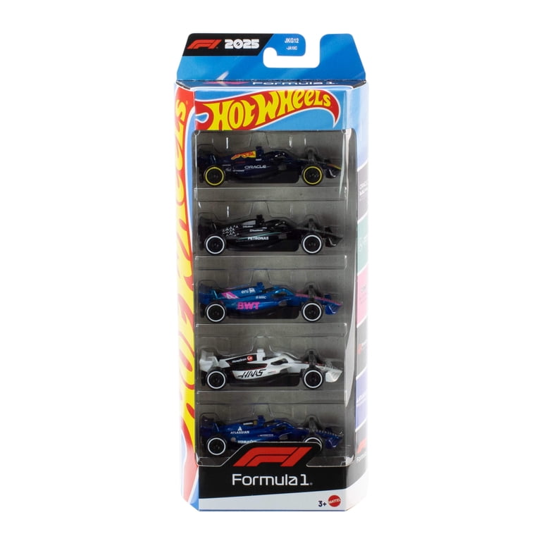 Hot Wheels Formula 1® 5-Pack, Set of 5 Die-Cast Toy F1® Cars in 1