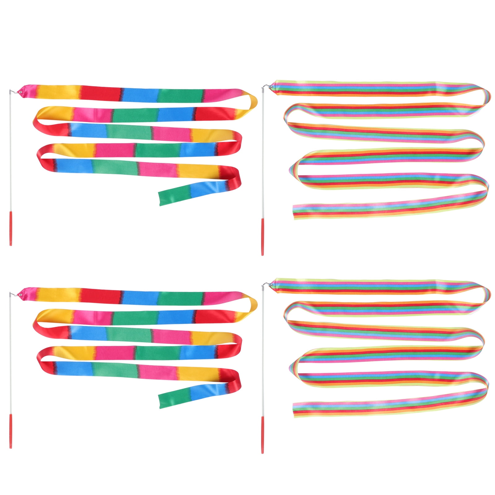 4 Pcs Gymnastics Ribbons Kids Dancing Ribbons Artistic Dancing Ribbons