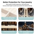 thumbnail image 3 of Christmas Retro Travel Portable Square Jewelry Organizer with Ring, Earring, Necklace, and Bracelet Storage - Suitable for Girls and Women, 3 of 6