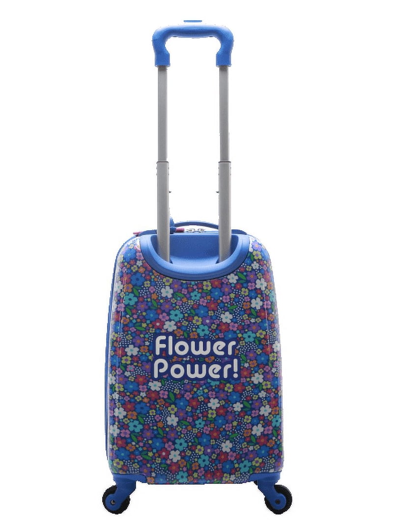 CRCKT 21-inch Flower Power Hardside Carry-On Kids Luggage With