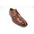 thumbnail image 2 of Men's Stacy Adams Cognac Asher Leather Lace Up Dress Shoes 25653, 2 of 8