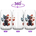 thumbnail image 2 of Patriotic Labrador Retriever 4th of July Independence Paws 16oz Glass Cup Mug Lab Dog Lover Gifts Glass Can - 02010, 2 of 5