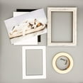 thumbnail image 4 of White 8x10 Picture Frame Mat with Black Core for 6x8 Pictures - Fits 8x10 Frame - Pack of 10, 4 of 9