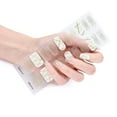 thumbnail image 1 of 20pcs/pack Nail Wraps Women Nail Polish Strips Solid Color Fingernail Stickers, 1 of 5