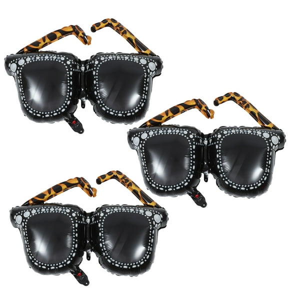 3 globos inflables con forma de gafas de sol, decoración para fiestas de los 90, accesorios para fiestas