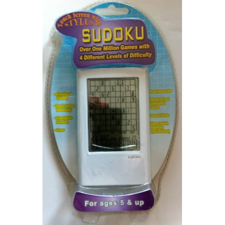 Sudoku Touch Screen Handheld - Touch Screen Stylus Sudoku with 4 Levels of Difficulty - Over 1 Million Games