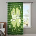 thumbnail image 4 of St. Patrick's Day Sheer Curtains 54 Inches Long, Spring Lucky Shamrock Green Polka Dots Light Filering Curtains, Breathable Simi Curtain Privacy Drapes for Kitchen Bathroom Nursery Window Treatment, 4 of 9