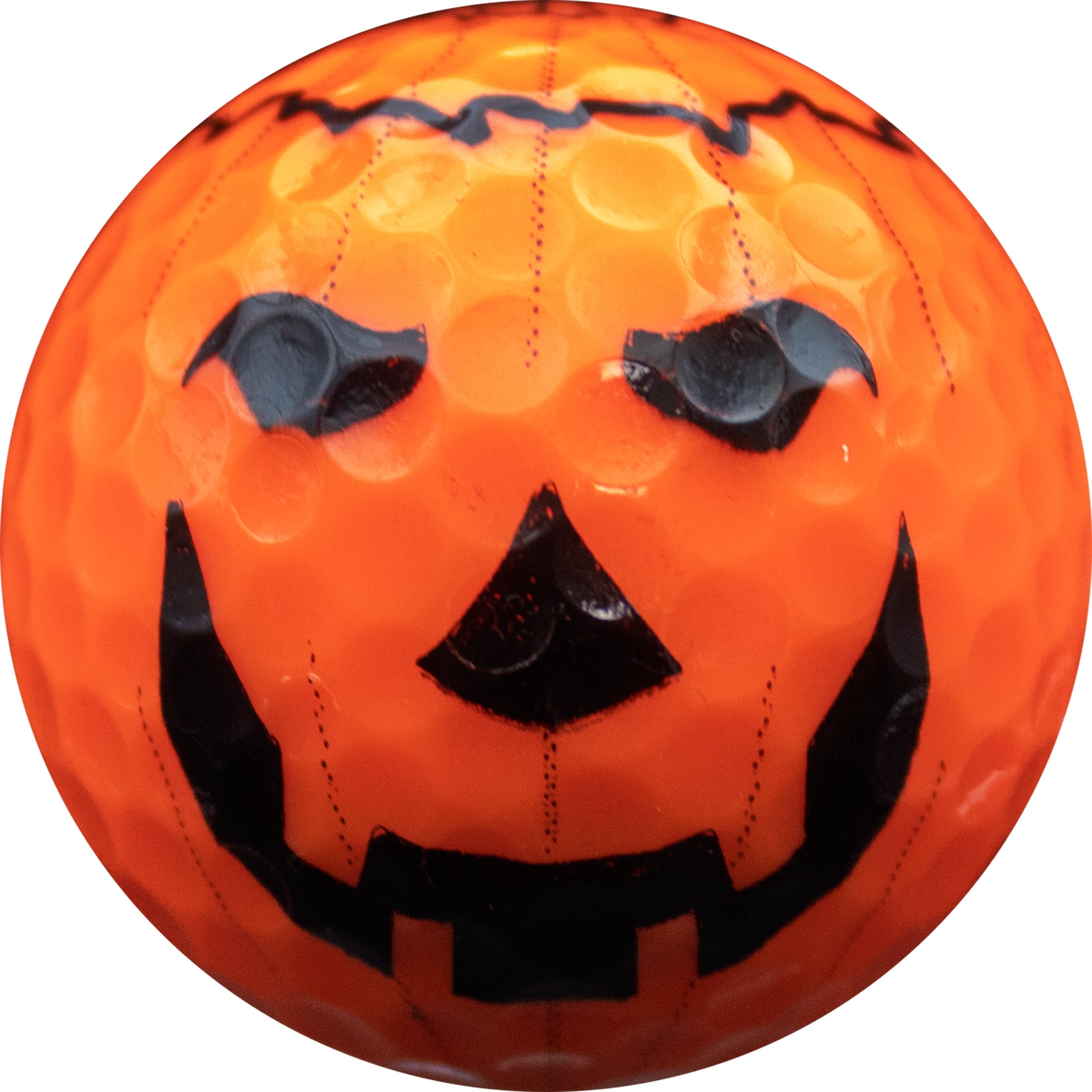 Jack O'Lantern Halloween Golf Balls – 12-Pack of Pumpkin Face Orange Golf Balls