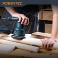 thumbnail image 3 of POWERTEC 1PK 5 inch Foam Interface Pad, 9-Hole Hook and Loop Sanding Backing Pad for Festool RO125 / ETS 125 Sander Orbital Sanders – High-Density PU Cushion, Sanding & Dust Extraction, 46901N, 3 of 9