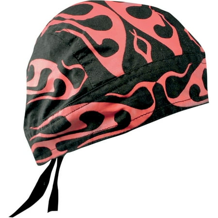 Paint Tribal Flames - Zan Headgear Flydanna Headwrap Tribal Red Flame (Red, OSFM)