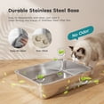 thumbnail image 5 of MeWang Extra Large Stainless Steel Cat Litter Box with Lid, Enclosed High-Sided Litter Pan for Large Cats, Front & Top Entry, Odor Control, Scoop and Litter Mat Included, Grey, 5 of 5