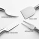 thumbnail image 4 of Queso Duro Espátula Tenedor Scraper Desayuno Breakfast Spreader Slicer Cutlery Kit Ergonómico Restaurante Home Suministros Inevent HA010714-00, 4 of 6