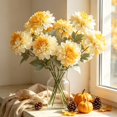 thumbnail image 5 of Artificial Peony Flowers for Vase, 3 Peonies Artificial Flowers for Vintage Decor, Table Centerpieces, Entryway and Home Decor, #01, 5 of 6
