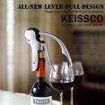 thumbnail image 3 of Abrebotellas de vino vertical compacto de acero inoxidable con cortador de lámina, 3 of 3