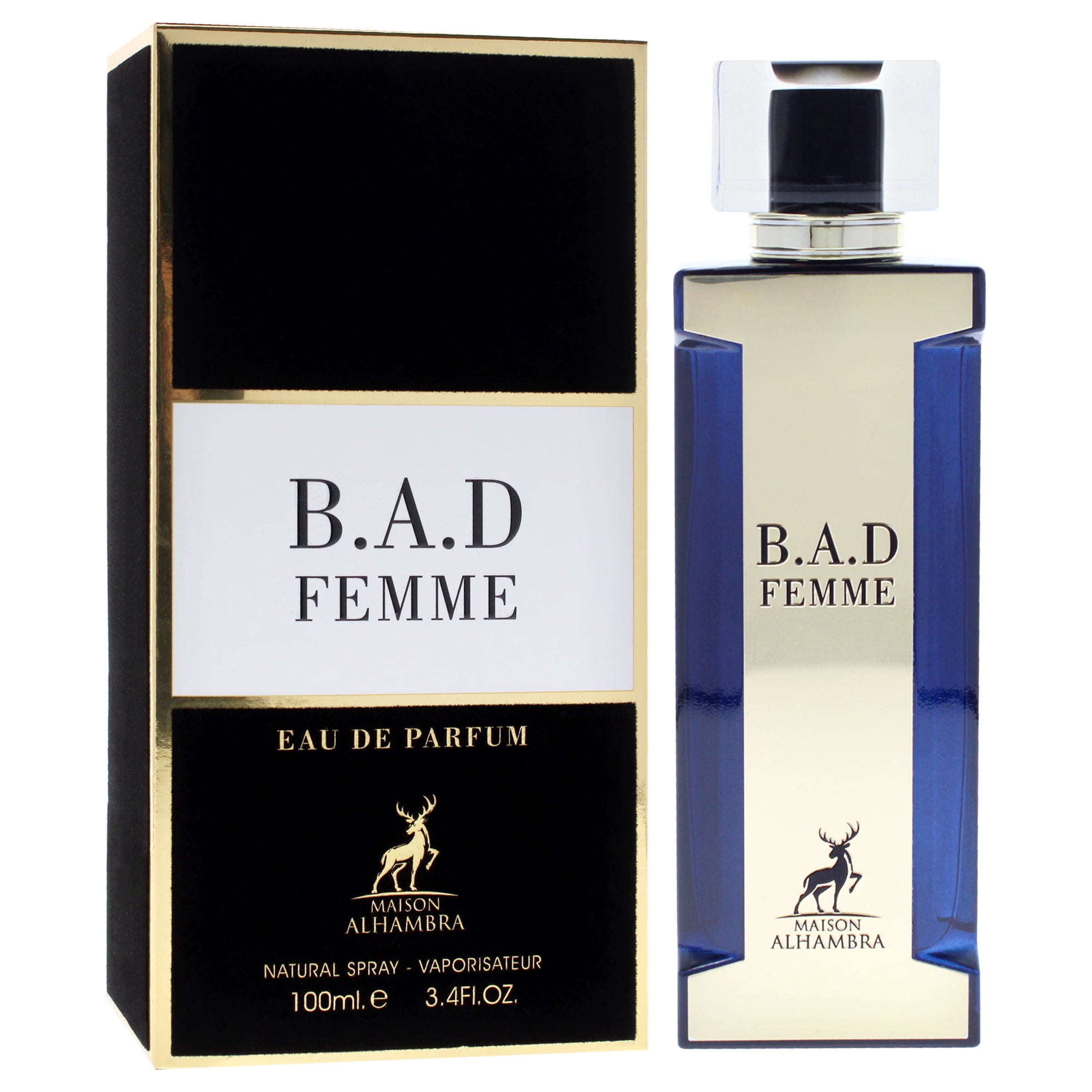 Maison Alhambra BAD FEMME 香水 Maison Alhambra, 3.4 oz EDP Spray, Woody Amber Spicy Fragrance