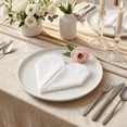 thumbnail image 5 of Unique Bargains 6Pcs Washable Dining Events Cloth Napkins White 15x15inch, 5 of 6
