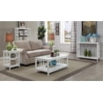 thumbnail image 4 of Pemberly Row Traditional Wood End Table with Middle and Bottom Shelf in White, 4 of 5