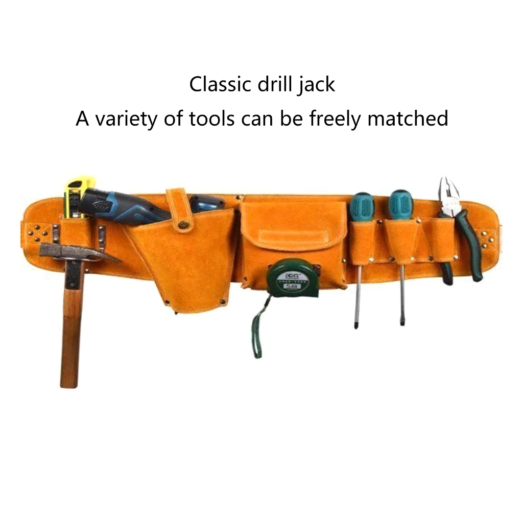 Cow1eatherTool Bag Multi-function Repair Kit Durable Hardware Tool Storage Bag