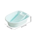 thumbnail image 3 of MMJ Laundry Basin with Built-in Washboard Thickened Plastic Wash Tub Deep for Household Hand Washing, 13.39x10.24x3.94in, 3 of 6