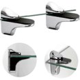 thumbnail image 2 of Adjustable Glass Shelf Bracket, 4 Pcs Glass Shelf Bracket, Wall Mounted Glass Clamp, Glass Shelf Bracket, For Glass Shelf, 2 of 5