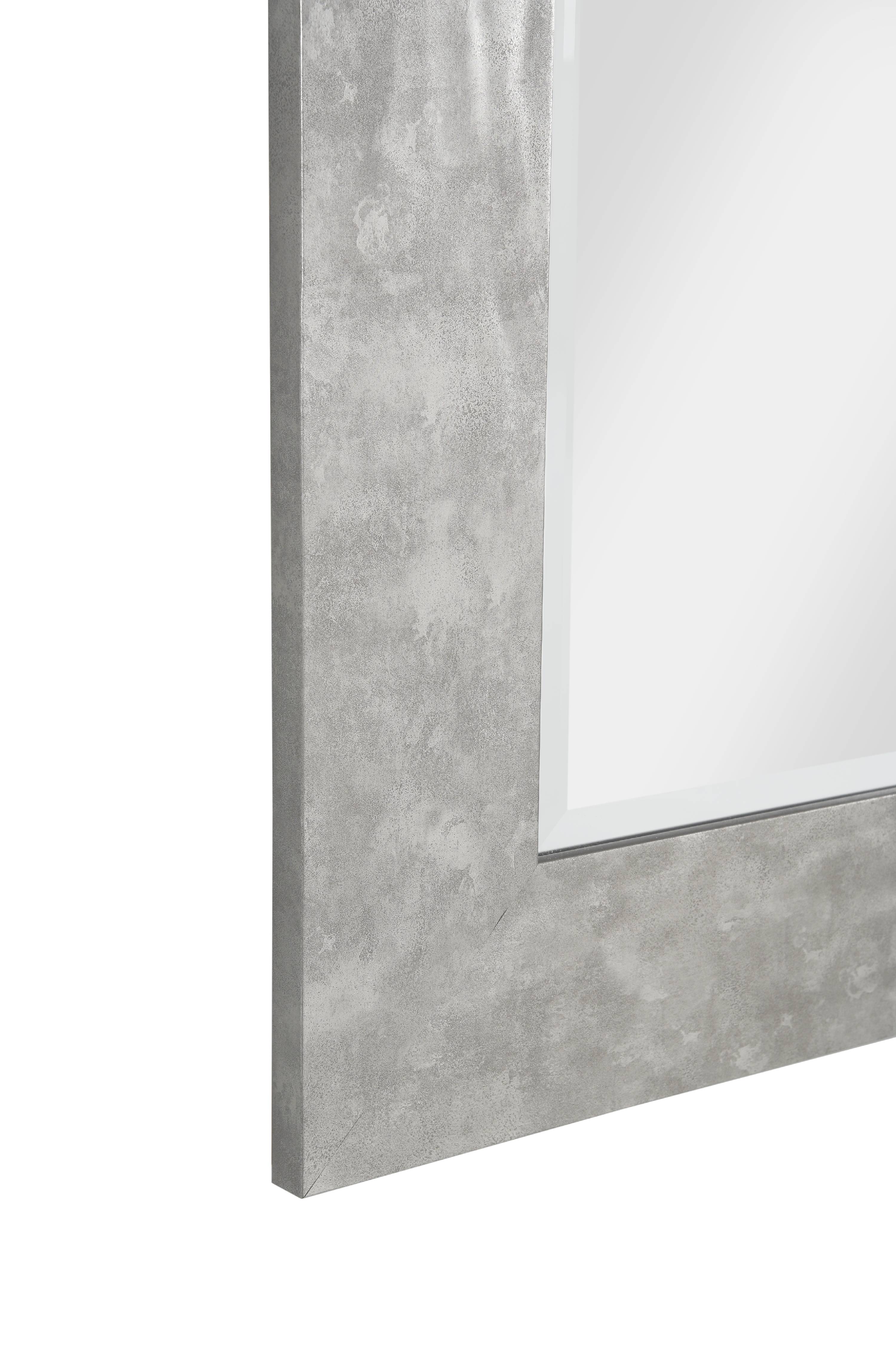 Hammered Metal 36" x 30" Wall Mirror