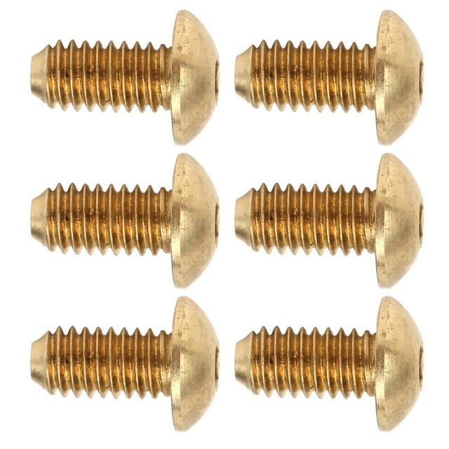 Tornillos de cobre puro, 50 piezas Tornillos de cabeza hexagonal Sujetadores de tornillos Tornillos de cabeza hexagonal Características líderes en su clase