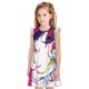 thumbnail image 1 of Fotbe Colorful Bulldog Vestido de Dormir para Niñas de 3 a 10 Años, Mangas Cortas, Estilo Princesa, Pijama Camisón con Mangas Voladas-Large, 1 of 6