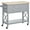 Grey, variant on HOMCOM Kitchen Island Cart with Storage Drawers Rubber Wood Tabletop