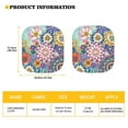thumbnail image 6 of Binienty Boho Mandala Windshield Sun Visor for Car Front Window Foldable 2 Pieces Car Shield Sun Protector Heat Reflector-Keep Your Vehicle Cool, 6 of 7