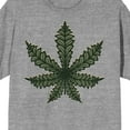 thumbnail image 2 of Kush N Chill Cannabis Plant Crew Neck Short Sleeve Athletic Heather T-shirt-XL, 2 of 3