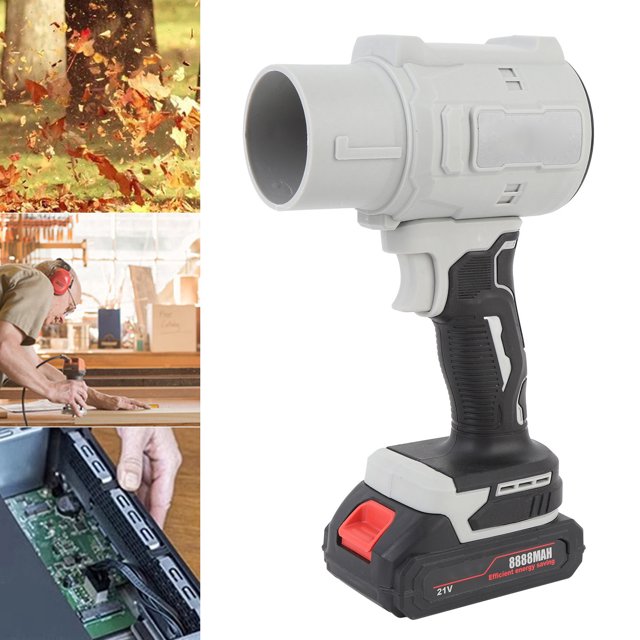 Souffleur de Feuilles Compact Sans Fil 130 000 Tr/min Portatif à Main, Souffleur de Poussière Électrique, Coque en ABS, Batterie Li, Multifonction pour l'Extérieur, Ordinateurs, Voitures