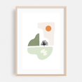 thumbnail image 2 of Tropical Villa 30 - Illustration Abstract Minimalist Geometric Modern Art Pastel Boho Nature Unframed Wall Art Print 20 x 30 inches, 2 of 60