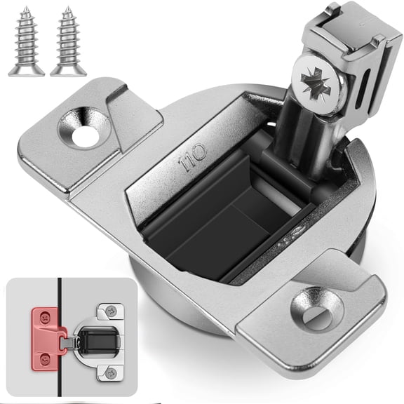 8PCS Replacement for Blum 33.3600,Compact 33 Screw on 110 Degree Opening Face Frame Cabinet Hinges,Cabinet Door Hinges,Replace Original Blum Hinges(with Screws, Mounting Plate Not Included)