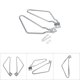 thumbnail image 3 of Soporte para Alforjas de Motocicleta ANGGREK Hierro Macizo Cromado, 3 of 5