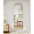 Floor Mirror, 58"×18" Arched Full Length Mirror with Stand, Standing