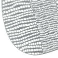 thumbnail image 5 of Home Details Set of Four Oval Pebble Laser Cut Table Place Mat, Silver, 5 of 5