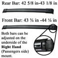 thumbnail image 2 of BrightLines Roof Rack Crossbars Replacement for 2005-2010 Honda Odyssey, Set of 2pcs, Black Aluminum Roof Top Cargo Rack, 2 of 10