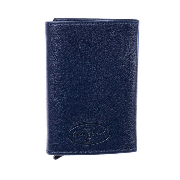 The Season Essentials Men’s Trifold Wallet Sleek and Slim With Special Opening Mechanism – Navy