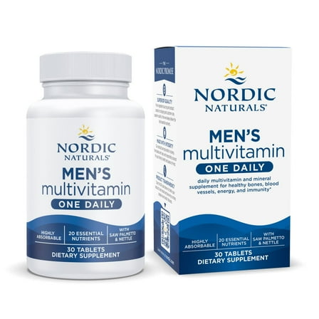 Nordic Naturals Men's Multivitamin One Daily, Unflavored - 30 Tablets