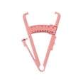 thumbnail image 2 of Vogacara Calibrador de pliegues cutáneos preciso portátil para adultos, unidades duales, 0-70mm, probador de grasa corporal antideslizante, Suministros para bajar de peso Rosa, 2 of 6