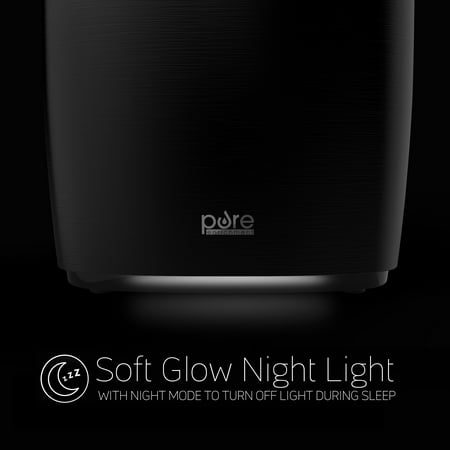 Pure Enrichment - HumeXL Pro 1.3 Gal. Warm and Cool Mist Humidifier - Black